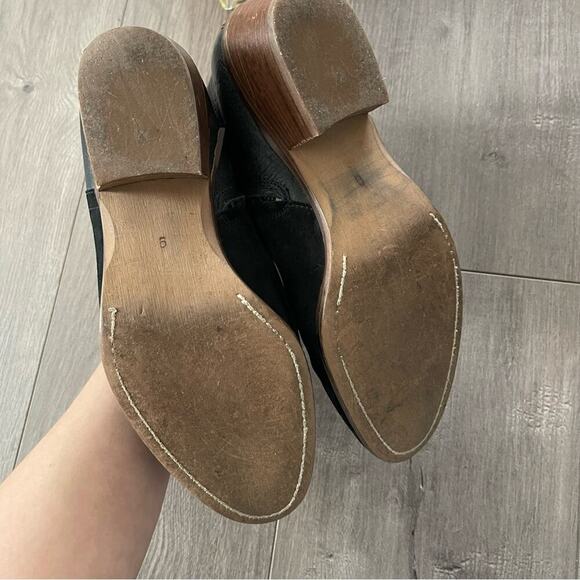 Madewell Cait Black Suede & Leather Ankle Booties - Picture 7 of 8